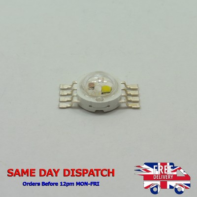 Power LED Emitter Chip RGBW 4W 4x1 8pin - 4+4 4 LEDs rot grün blau weiß