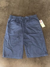 Levis Shorts Boys Extra Large Blue Slim Fit Stretch Preppy NWT B7