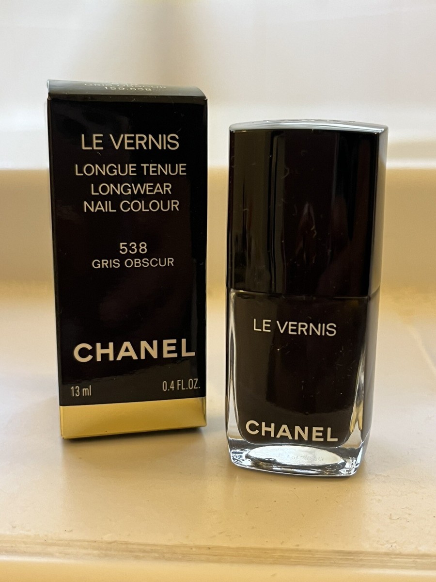 New in Box Chanel Le Vernis Longwear Nail Colour Gris Obscur