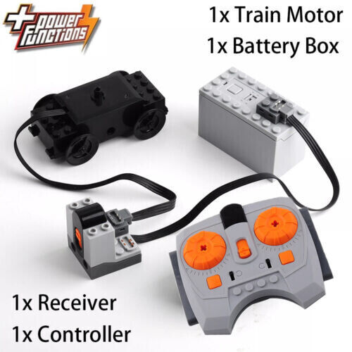 Power Functions 4pcs Battery Box Train Motor IR Receiver Controlled For Lego Set - Afbeelding 1 van 7