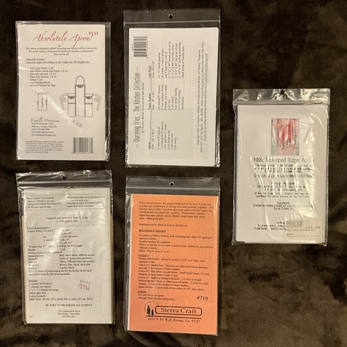 #41 - Lot of 5 Apron & Jumper patterns Vanilla House, Anna's, Sew Vintage, - Picture 5 of 5