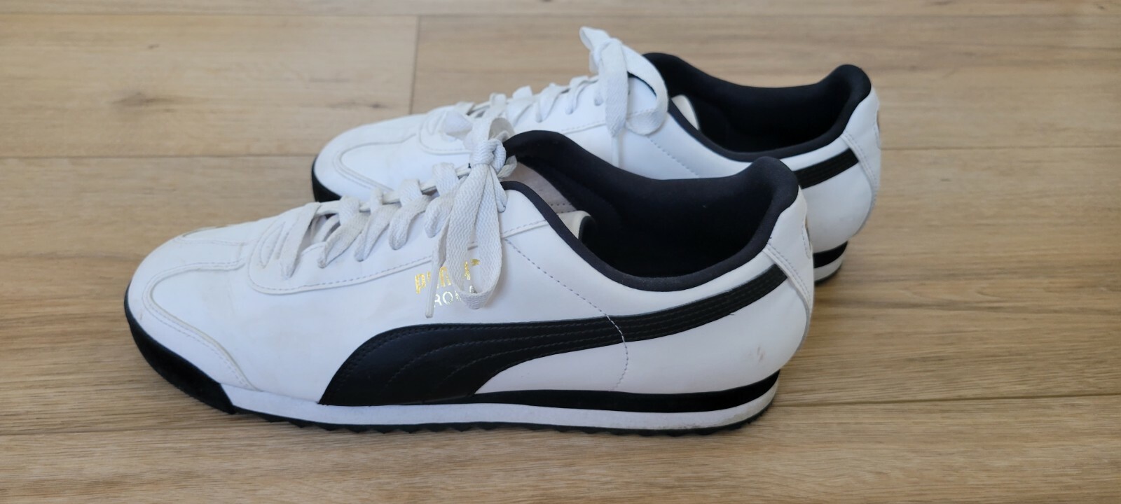 puma roma classic white