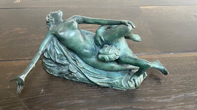 Vintage erotische Bronzeskulptur eines Paares mit Oralsex von M. Naghi's
