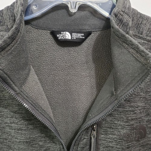 Maglione The North Face foderato in pile 1/4 uomo taglia large grigio erica - Foto 6 di 12