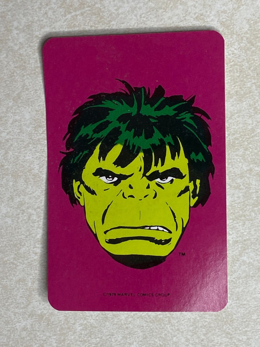 その他 1979 Incredible HULK picture card album Marvel Incredible Hulk 1979 VINTAGE SINGLE SWAP PLAYING CARD