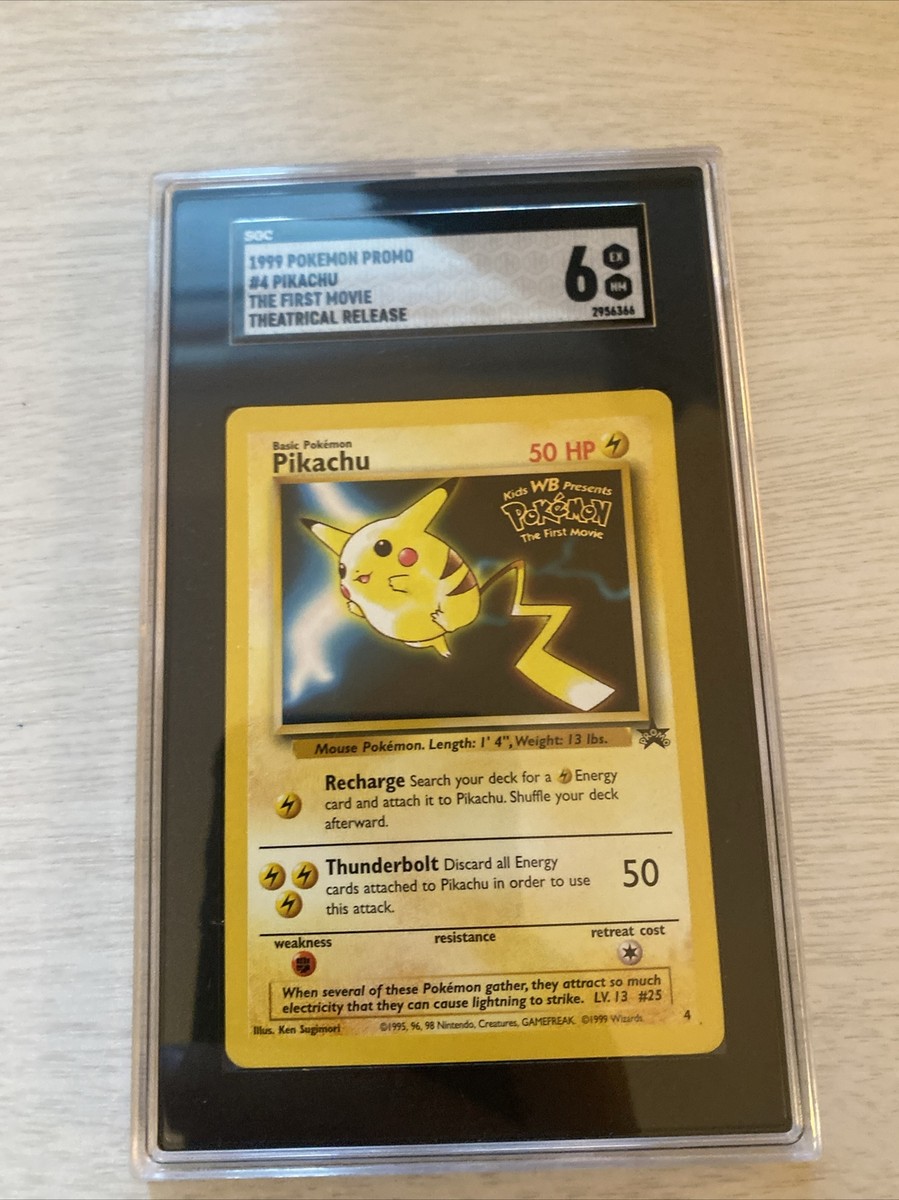Pikachu Promo Stamped - WB Presents Pokemon The First Movie Card