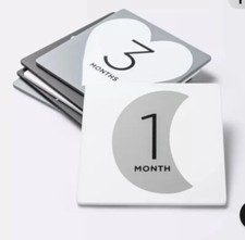 Square Monthly Baby Milestone Cards Set Of 6 By Cloud Island