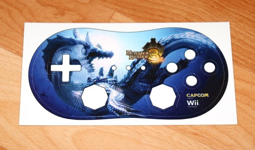 2010 Nintendo Monster Hunter 3 Tri Capcom Wii autocollant promotionnel pour manette Wii. - Photo 1/5