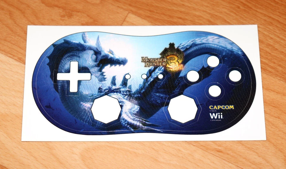 2010 Nintendo Monster Hunter 3 Tri Capcom Wii Promo Sticker For Wii Controller - Image 2 of 4