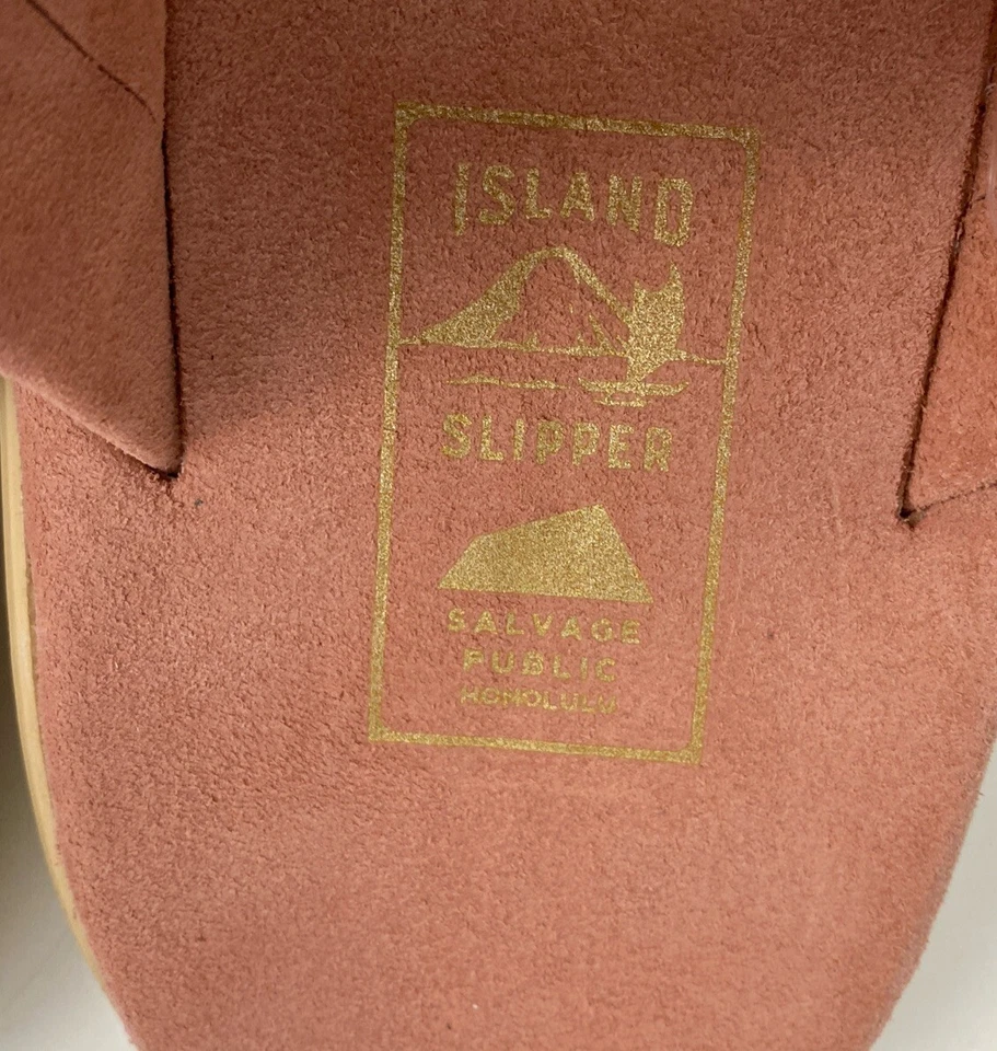 Island Pro Zapatilla Hecha a Mano en Hawai Gamuza Sandalias Slide Para Hombre Talla 12 Rosa Foto 3 de 4