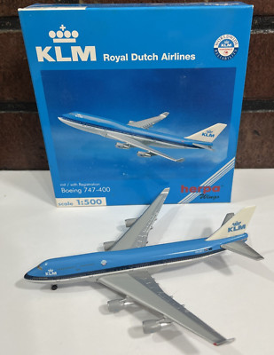 Herpa KLM Airplane Royal Dutch Airlines 1/500 - Boeing 747 400