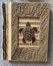 NEW Aloha Maui Hawaii Handmade Photo Album w/ Natural Materials, Shell Turtle