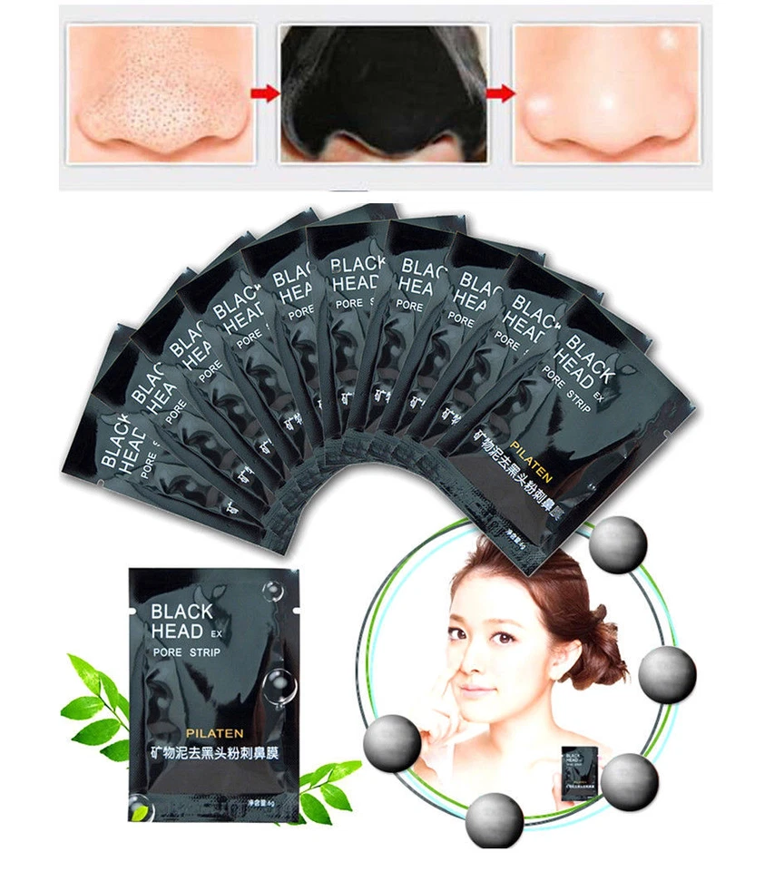 PILATEN Blackhead Remover Strips Face Cleansing Deep Pore Peel Off Acne Mask 6g - Image 3 of 4