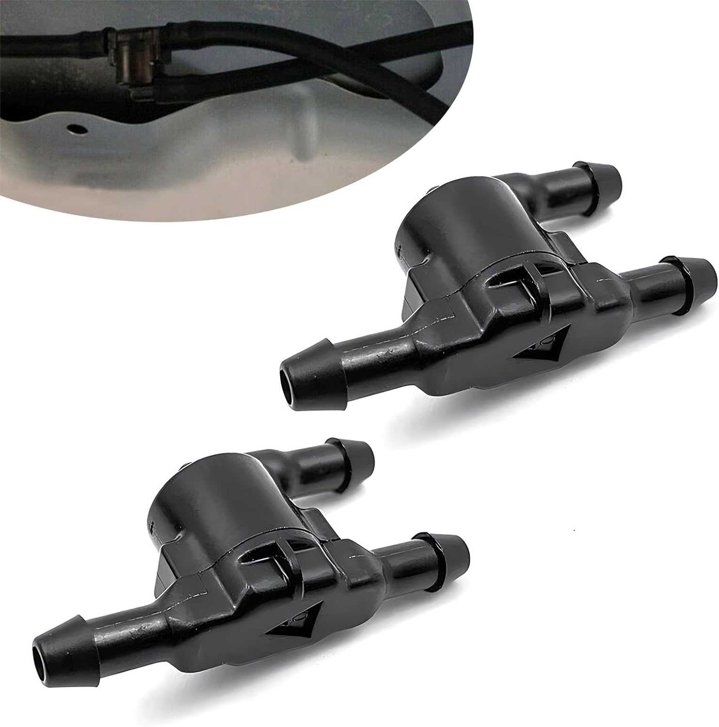 2 PCS Car Windshield Washer Hose Connector Replacements, Waterproof Durable Thre