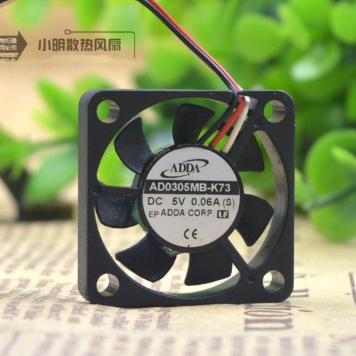ADDA AD0305MB-K73 5V 0.06A 3cm 3007 Miniature Quiet Industrial Cooling Fan - Picture 2 of 5