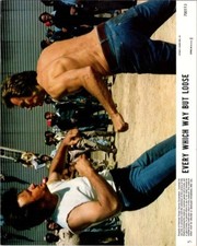 Every Which Way But Loose 1978 original 8x10 lobby card Clint Eastwood fight