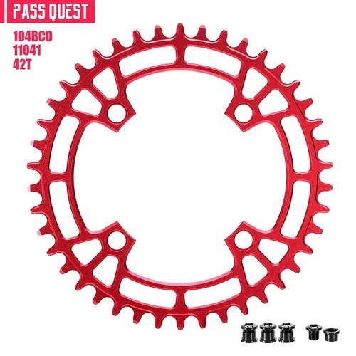 104BCD MTB Bicycle Round Chainring Crown 32T-48T Plate 4 Bolts Chainwheel - Picture 39 of 43