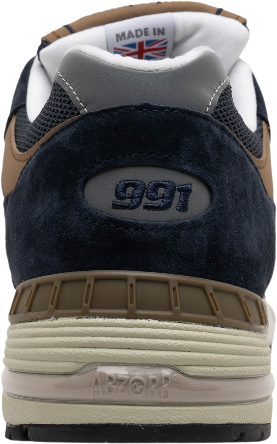 New Balance 991 Made In England Navy Brown for Sale