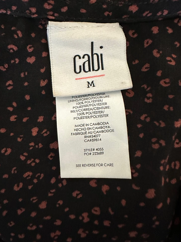 CABI black pink Prowl Shift Dress Women's M - Image 4 of 4