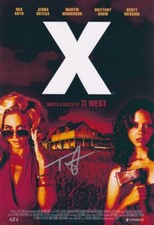 TI WEST signed Autogramm 20x30cm X in Person autograph COA