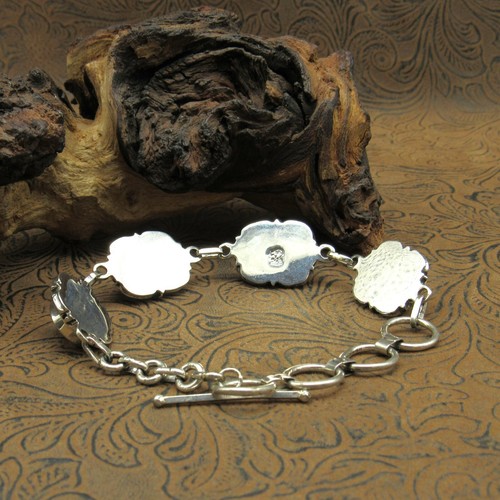 White Buffalo Sterling Silver Adjustable Link Bracelet - Picture 5 of 7