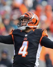 RANDY BULLOCK 8x10 PHOTO #1 Cincinnati Bengals Kicker 2016-2020 WM