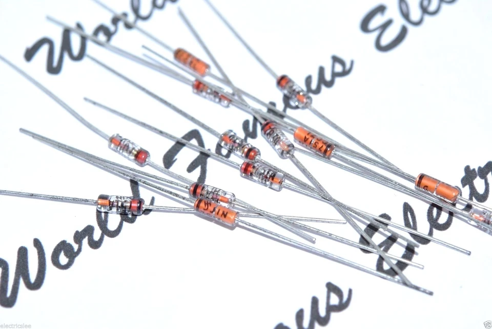 4 piezas - Diodo Zener axial Siemens 1N751A 5,1 V 0,4 W - Rectificadores Foto 2 de 2