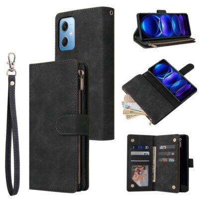 Hülle Für Xiaomi Redmi Note 12 11 10 Pro Mi 12T Pro Leder Brieftasche Handy Case