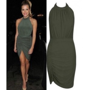 slinky backless dress