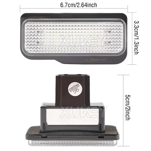 2x Iluminación de matrícula LED para Mercedes-Benz Clase E CLK W211 S211 2002-2008 - Imagen 10 de 11