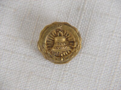 Vintage 1/20 10K GF Bell System Employee Service Pin | eBay