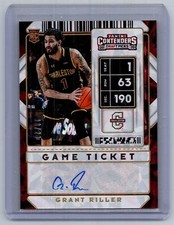 2020 Panini Contenders Draft Picks #123 Grant Riller Game Ticket Gold Ice #/23