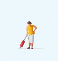 Preiser Einzelfigur 1:87 Frau Mit Staubsauger H0 28141