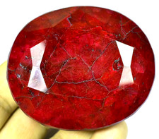 RARE 865.00 Ct Natural HUGE Red Ruby CERTIFIED Museum Grade Oval Gemstone