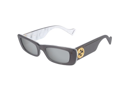 Gucci Occhiali da Sole GG0516S 002 Grigio Argento Donna | eBay