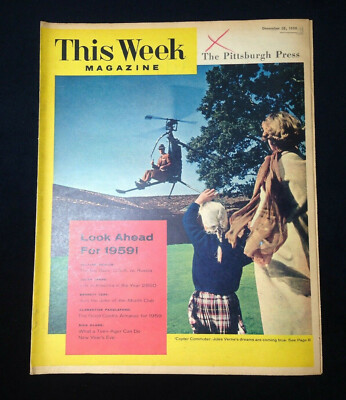 THIS WEEK Magazine - December 28, 1958 - Jules Verne, William Benton, Dick Clark