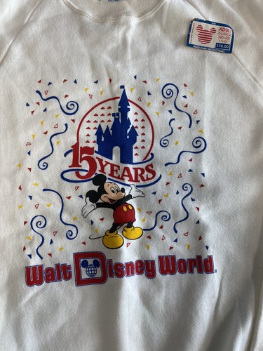 Walt Disney World 15 Year Anniversary Ringer T-Shirt & Sweatshirt BUNDLE - Picture 3 of 11