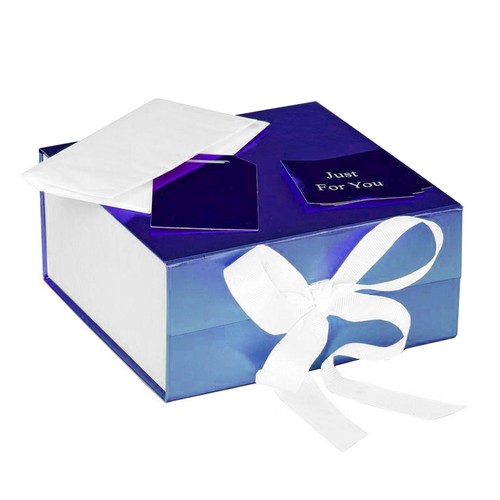 Carta Vela Triturata Blu Cielo 200g – Riempimento Per Scatole Regalo E Cesti – 5 Sacchetti Da 20x20x9 Cm