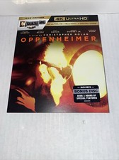 Oppenheimer 4K UHD Bluray Digital ICON EDITION 3 DISCS W SLIP READ. Crease