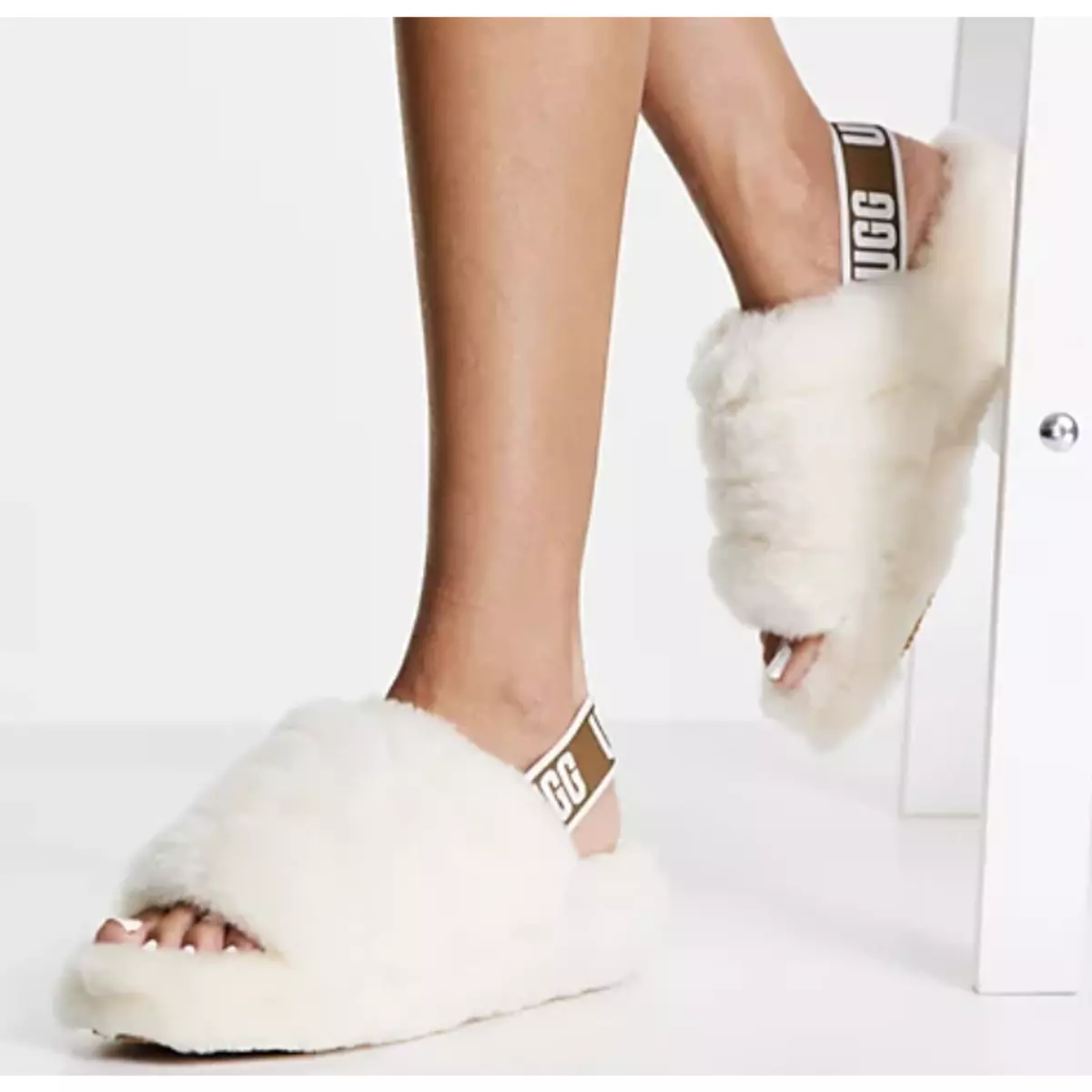 Ugg Fluff Yeah Slide Sandals White