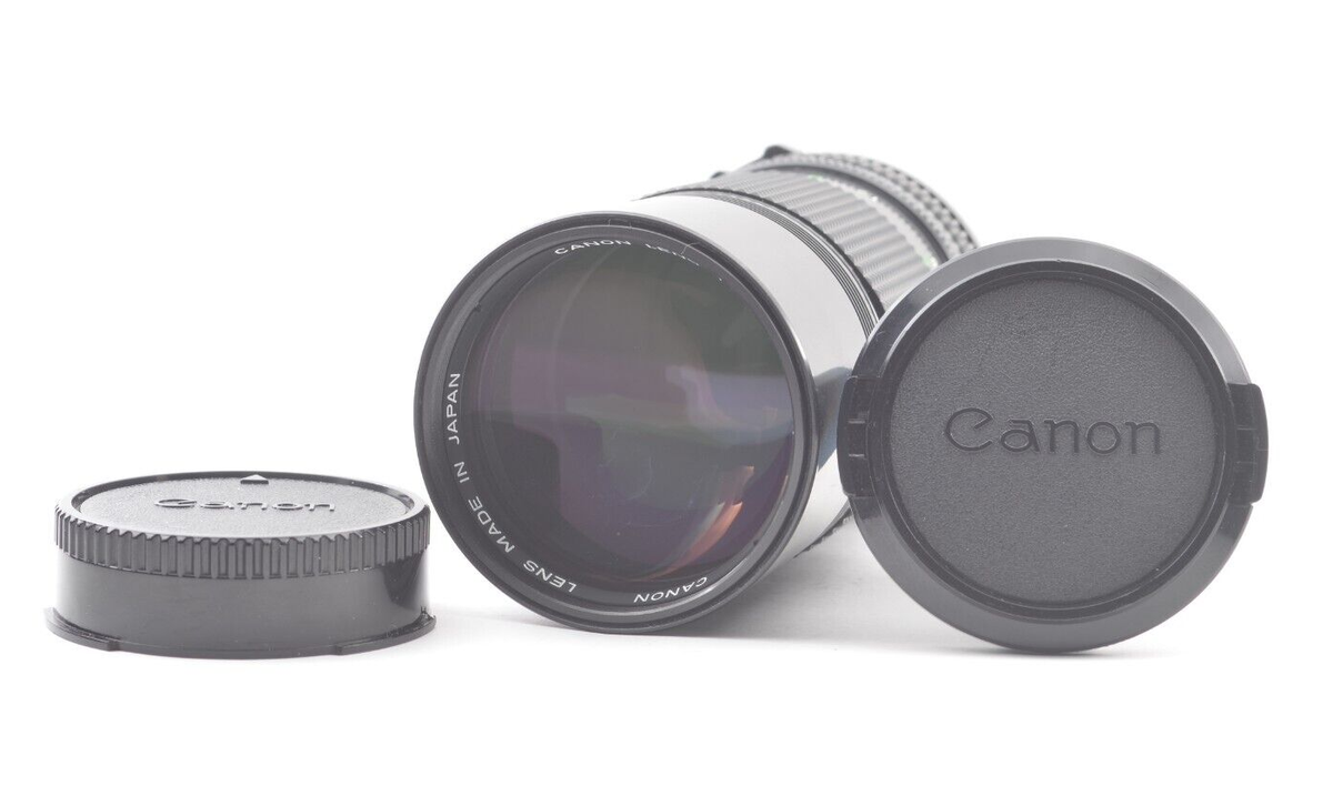 Top Mint】CANON New FD 200mm f/4 for AE-1 program,A-1,F-1,T-90