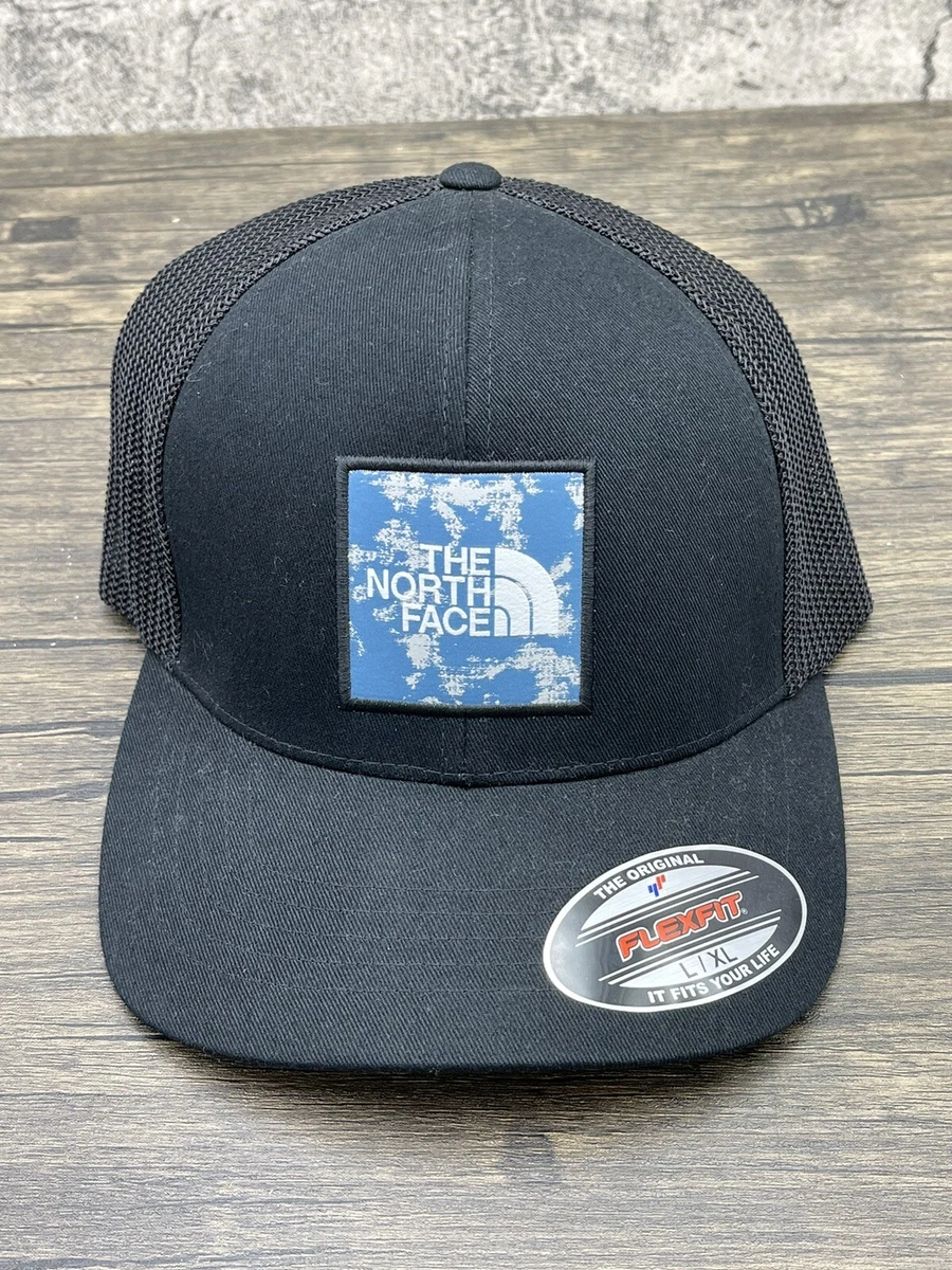 North face broken shop in trucker hat