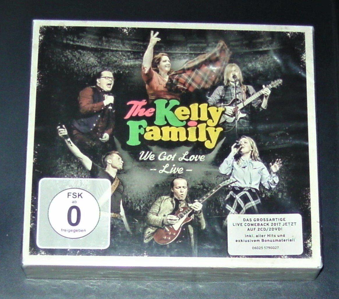 The Kelly Family We Got Love Live Double CD + Double DVD Box Set in Slipcase New