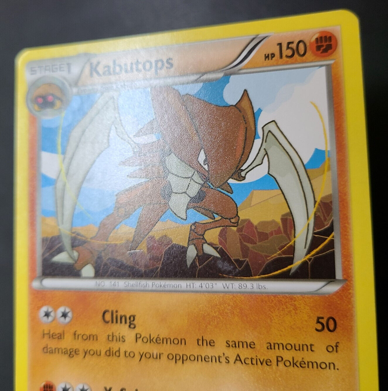 Kabutops 39/124 Rare Pokemon TCG Card Fates Collide VG-NM