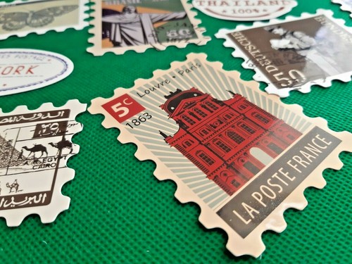 Retro Stamp Seal Label Ticket Mixed Travel 50pcs Scrapbooking Phone Laptop Car - Foto 5 di 10