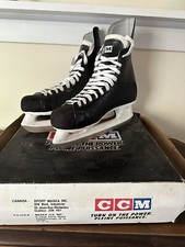 Vintage CCM Champion 90 Hockey Skates with Original Box BLACK Men's 10