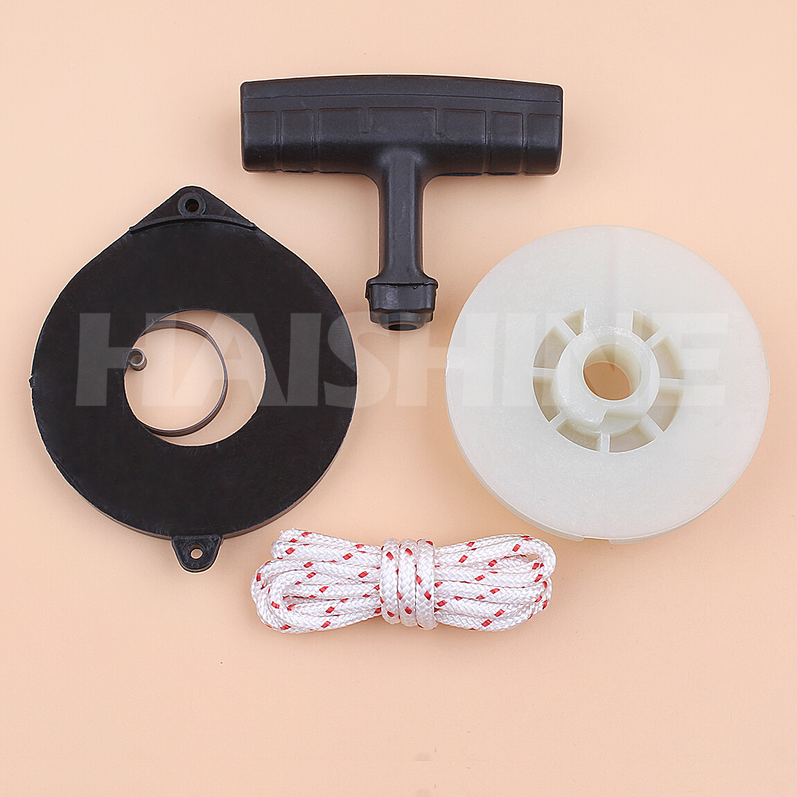 Recoil Starter Pulley Spring Handle Grip Rope Kit For Husqvarna 340 345 346XP 350 351 353 455 460 445 450 E Chainsaw