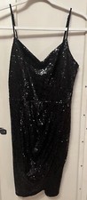 Windsor Speechless Black Sequin Homecoming Party Dress Size M