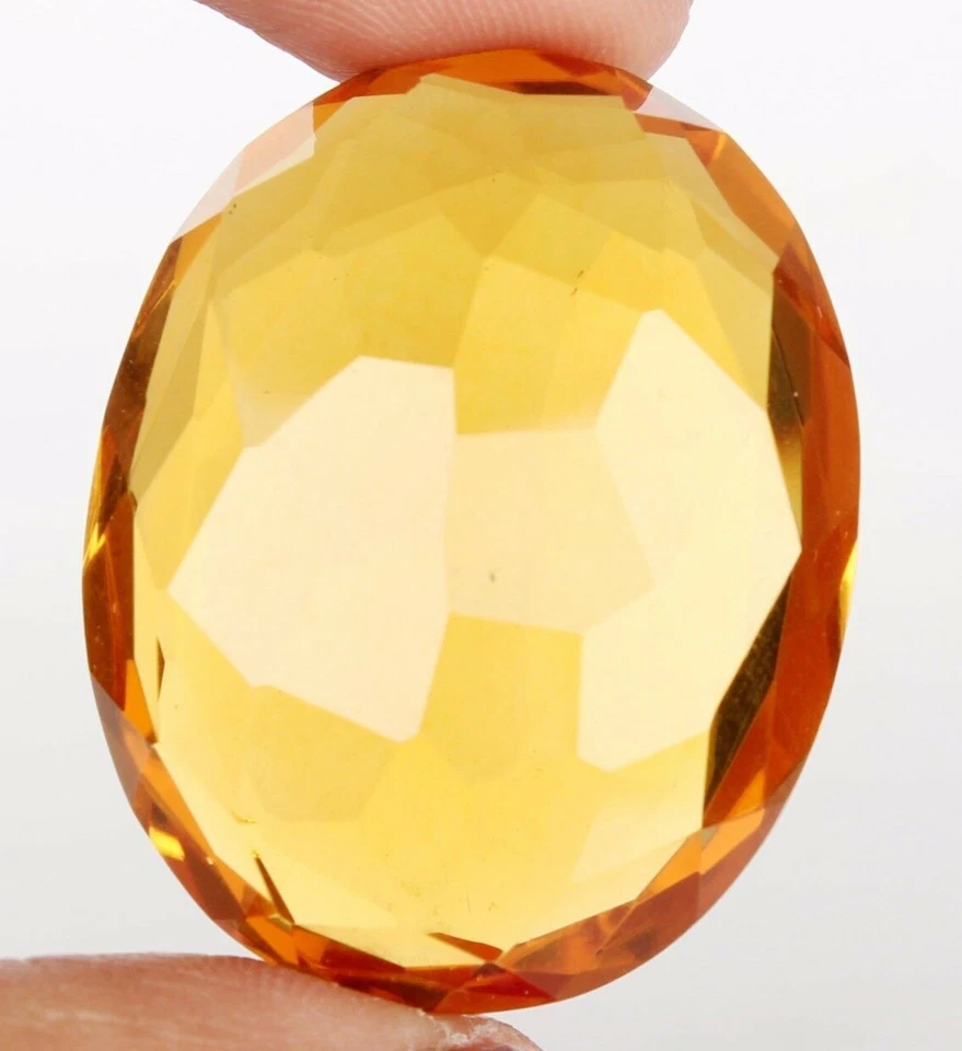 AAA+ Large Yellow Citrine 78.90 Ct. Oval Cut Loose Gemstone for Ring & Pendant - Image 3 of 4