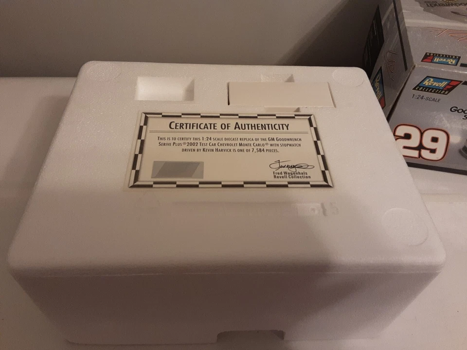 2002 Revell #29 тест автомобиля и секундомер GM Кевин Харвик масштаб 1:24 литой автомобиль - Изображение 4 из 4